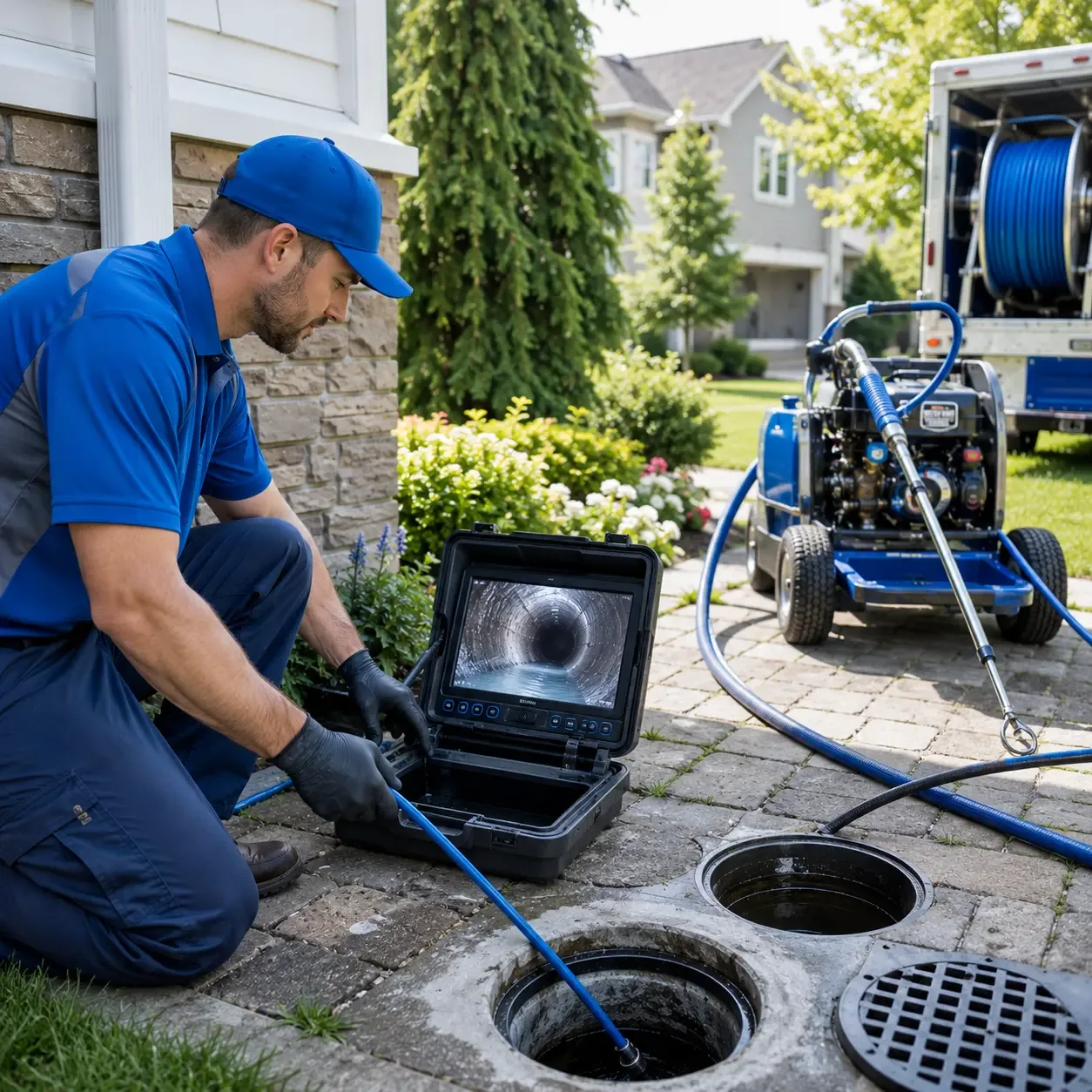 Outdoor drain cleaning professionals serving Townsend, DE
